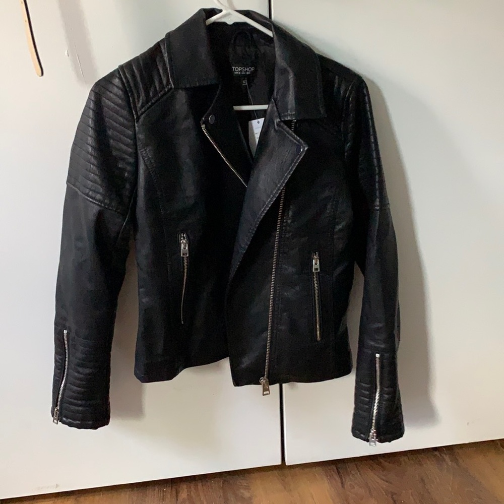 Topshop leather jacket